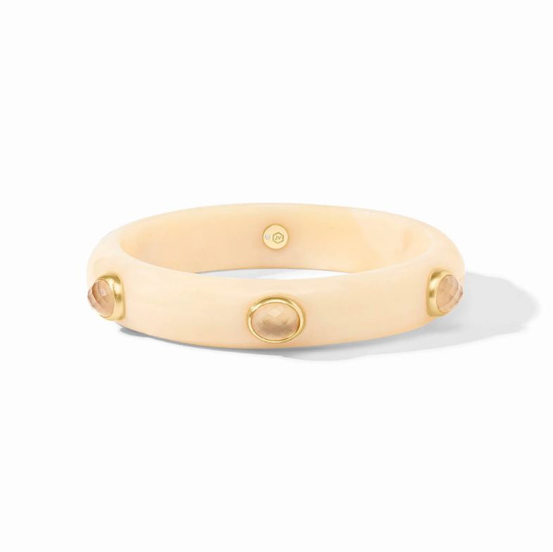 Julie Vos Carnaby Stone Bangle-Ivory