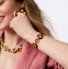Load image into Gallery viewer, Julie Vos Carnaby Stone Bracelet-Tortoiseshell
