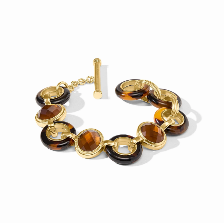 Julie Vos Carnaby Stone Bracelet-Tortoiseshell