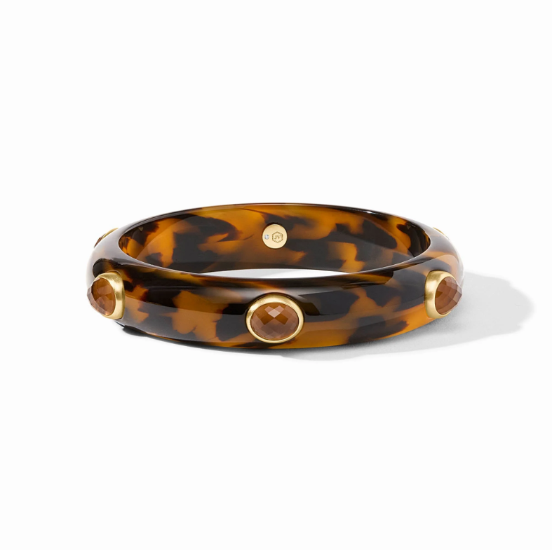 Julie Vos Carnaby Stone Bangle-Tortoiseshell