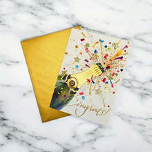 Load image into Gallery viewer, Niquea.D Congratulations Card- Champagne Bottle
