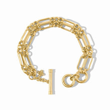 Load image into Gallery viewer, Julie Vos Gold Colette Link Bracelet-Champagne
