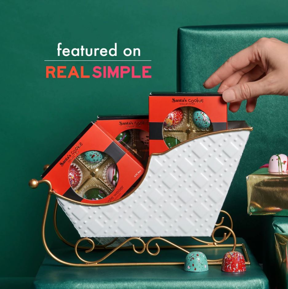 Kate Weiser Chocolate Santa's Cookie Collection