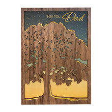 Load image into Gallery viewer, Niquea.D Dad Birthday Card- Lasercut Oak Tree
