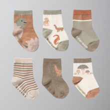 Load image into Gallery viewer, Elegant Baby Dinosaur Socks-6 pack
