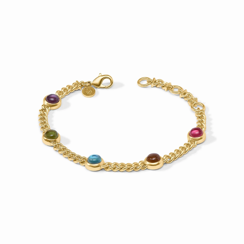 Julie Vos Dolce Delicate Bracelet-Iridescent Multi-Stone