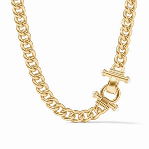 Julie Vos Dolce Demi Link Necklace-Pearl