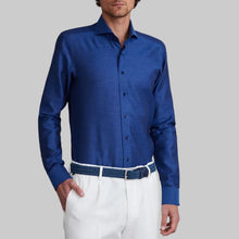 Load image into Gallery viewer, Emanuel Berg Linen Casual Sartorial Shirt-Navy
