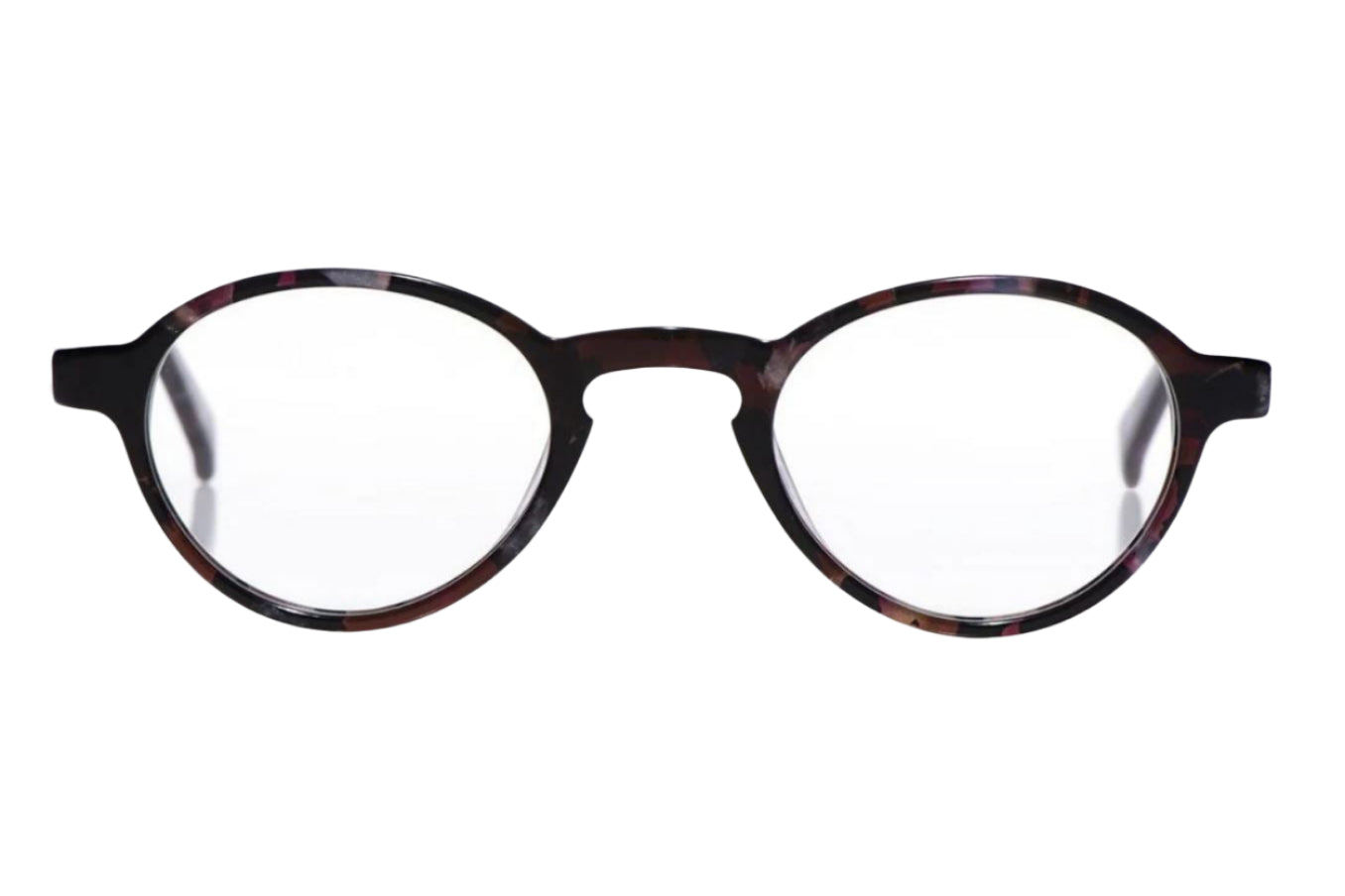 Eyebobs Board Stiff- Purple Tortoise Front and Temples
