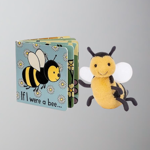 Jellycat Brynlee Bee and If I Were a Bee Book