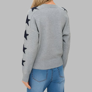 Six Fifty Game Day Sweater-Heather Grey