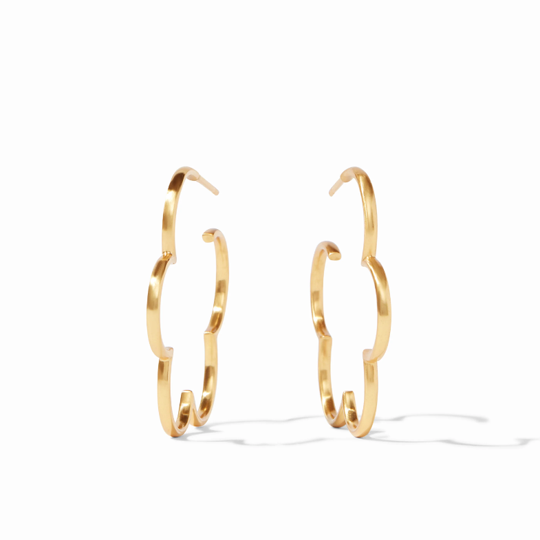 Julie Vos Gardenia Hoop-Medium
