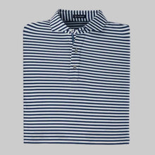 Load image into Gallery viewer, Turtleson George Stripe Diamond Knit Polo-Anchor
