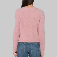 Load image into Gallery viewer, Velvet Heart Harmony Fuzzy Sweater- Winter Mauve
