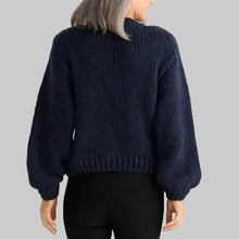 Load image into Gallery viewer, Brave + True Heart On My Sleeve Knit- Navy Multi
