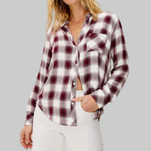 Load image into Gallery viewer, Rails Hunter Button Down Shirt-Rasberry Wine

