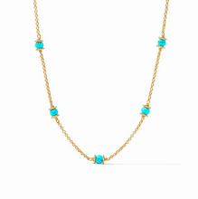 Load image into Gallery viewer, Julie Vos Hydra Delicate Station Necklace-Turquoise Blue
