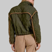 Load image into Gallery viewer, Elan Curdoroy Trim Jacket-Olive
