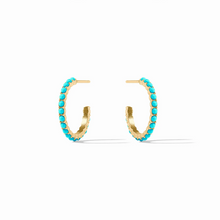 Load image into Gallery viewer, Julie Vos Juliet Hoop-Turquoise Blue-Small
