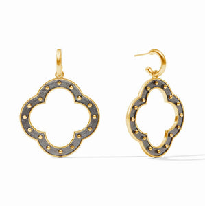 Julie Vos SoHo Statement Hoop & Charm Earring-Mixed Metal