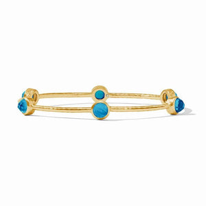 Julie Vos Milano Luxe Bangle-Iridescent London Blue