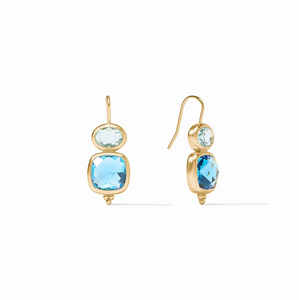 Julie Vos Kaleidoscope Earring-Bahamian Blue