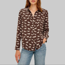 Load image into Gallery viewer, Rails Kate Shirt-Ivory Horses
