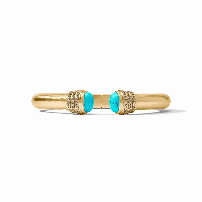 Julie Vos Luna Demi Cuff-Turquoise Blue