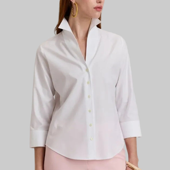 Hinson Wu Martha 3/4 Sleeve-White