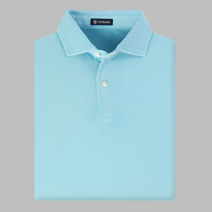 Turtleson Miles Vintage Pique Polo-Ciel