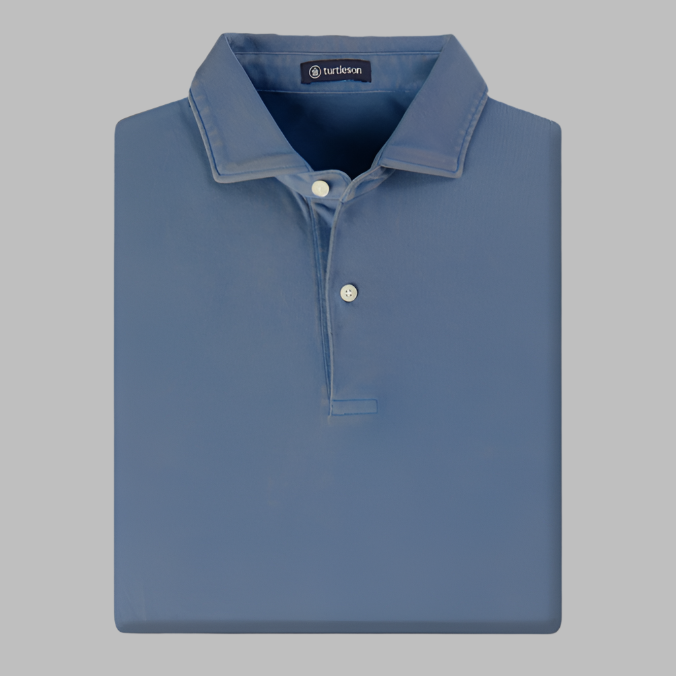 Turtleson Miles Vintage Pique Polo-Navy