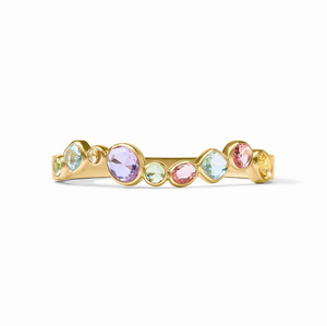 Julie Vos Kaleidoscope Hinge Bangle-Multi Stone