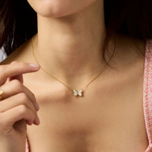 Load image into Gallery viewer, Julie Vos Gold Papillon Delicate Necklace-Mother of Pearl
