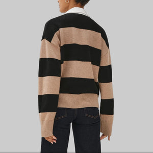 Rails Paxton Sweater-Oatmeal Black