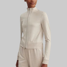 Load image into Gallery viewer, Varley Rufus Cropped Zip Through- Pebble Marl
