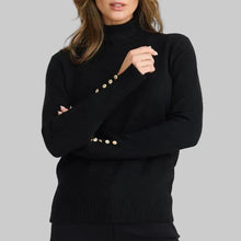 Load image into Gallery viewer, Brave + True Pilot Knit Sweater- Black
