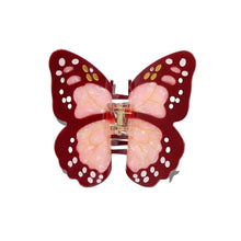 Load image into Gallery viewer, Solar Eclipse Monarch Butterfly Claw Hair Clip-Double Pink

