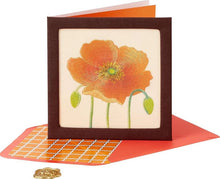 Load image into Gallery viewer, Niquea.D Blank Card- Embroidered Poppy
