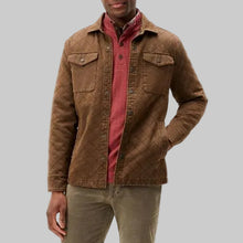 Load image into Gallery viewer, Johnnie-O Quilted Chore Coat - Russet
