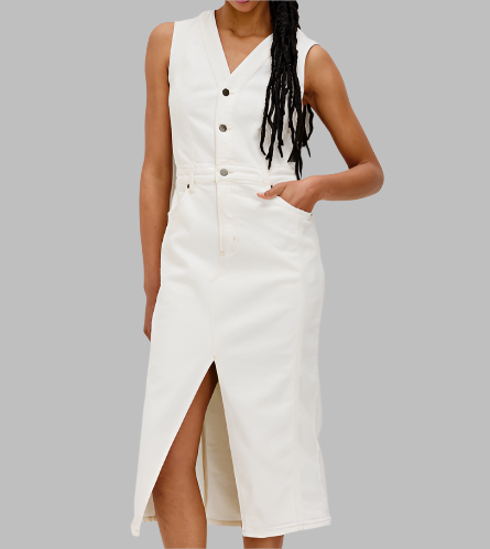 Rails Westwood Denim Dress- Vintage Ecru
