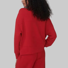 Load image into Gallery viewer, Varley Olwen Button Front Sweat- Red Marl
