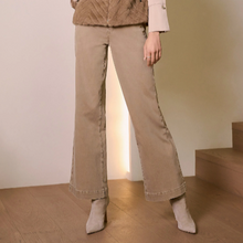 Load image into Gallery viewer, Joseph Ribkoff Classic Wide Leg Pull-On Jeans- Fawn
