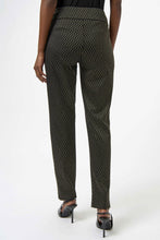 Load image into Gallery viewer, Joseph Ribkoff Foiled Heavy Knit Slim Fit Pants- Black/Gold
