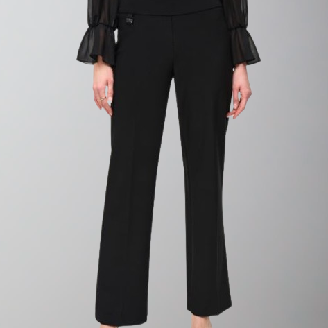 Joseph Ribkoff Wide-Leg Pull-On Pants-Black