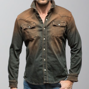 Teleria Zed Western Snap Shirt-Roper-Ruggine