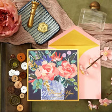 Load image into Gallery viewer, Niquea.D Thank You Blank Card- Roses
