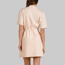Load image into Gallery viewer, Elan Short Sleeve Crewkneck Dress-Stone
