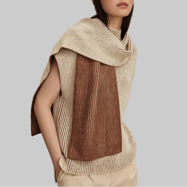 Varley Deville Plated Scarf- Cocoa Dust