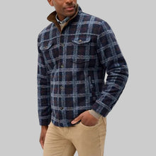 Load image into Gallery viewer, Johnnie-O Sherpa Lined Shacket - Navy
