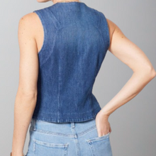 Load image into Gallery viewer, Level 99 Sierra Fitted Vest-Denim
